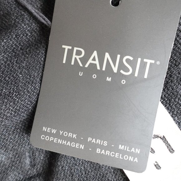 Transit Uomo Mens Pants 2XL Gray Linen Blend Made in Italy - Picture 7 of 14